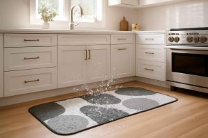Tapete impermeável para cozinha em um ambiente moderno e elegante