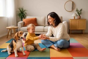 Tapetes em Placas Modulares para Salas com Crianças e Pets: Como Escolher e Usar